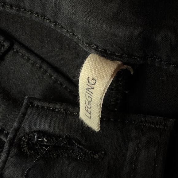 Rag & Bone SZ 26 Legging Jegging Pants Stretch Low-Rise Zip-Fly Black Plush - Picture 7 of 11